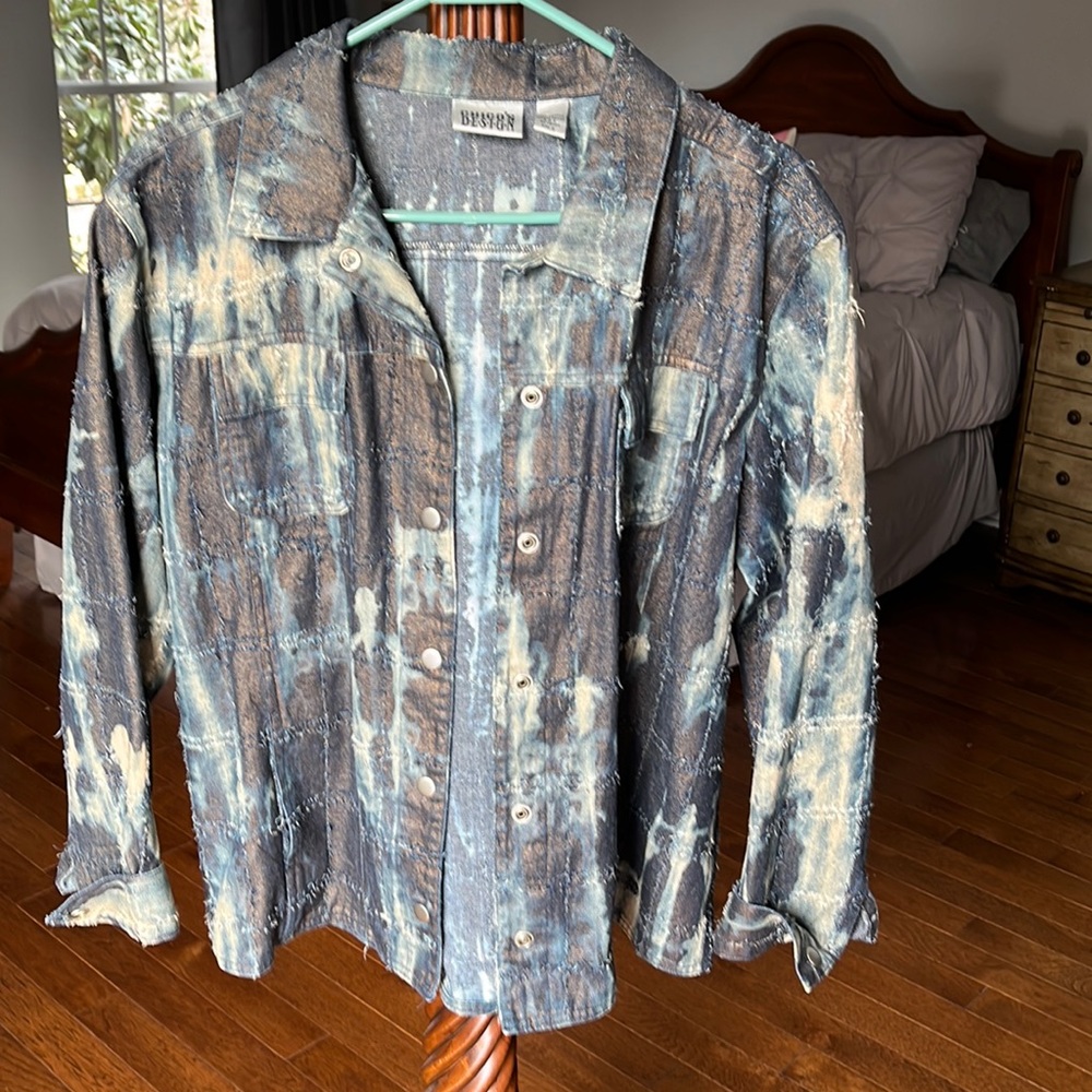 Chico’s Denim Jacket Women’s Sz 2